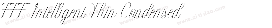 FFF Intelligent Thin Condensed字体转换